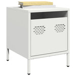 ZNTS Bedside Cabinets 2 pcs White 35x39x43.5 cm Steel 851255