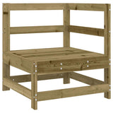Corner Sofa with Cushions Impregnated Wood Pine 825547