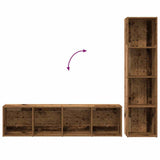 Book Cabinets 3 pcs Old Wood Engineered Wood 3328549
