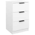 ZNTS Bedside Cabinet White 40x36x65 cm 811268