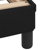 Bed with Mattress "Dover" Black Single Fabric 3208486
