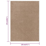 Rug Short Pile 120x170 cm Brown 340355