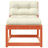 Garden Sofa Set of 2 Wax Brown Solid Pine Wood Standard Modular 844706