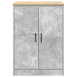 Garage Storage Cabinet Concrete Grey 60x51x85 cm Solid Wood Pine 860574