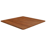 Table Top Dark Brown Solid Oak Wood 70 x 70 cm square Durable 343017
