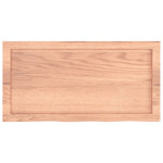 ZNTS Wall Shelf Light Brown 80x40x cm Treated Solid Wood Oak 363666