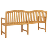 Handcarved Rose Bench 180.5 x 60 x 96 cm Solid Teak Wood 42030022