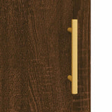 Wall Mounted Cabinet Brown Oak 69.5x34x90 cm 828475