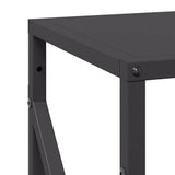 Firewood Rack Black 34x25x100 cm Cold-rolled steel 864323