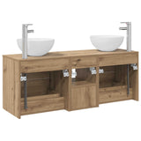 Bathroom Cabinet Set 3 pcs Artisan Oak 49.5 x 35 x 63 cm 3405794