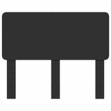 Headboard Black Oak Engineered wood 887902