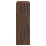 Highboard Brown Oak 70x41x124 cm Engineered Wood 846410