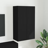 TV Wall Cabinet Black 59.5 x 31 x 100 cm Engineered Wood 892370