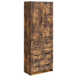 Cabinet Set 2 pcs Smoked Oak 66 x 34.5 x 87 cm Engineered Wood 3416966