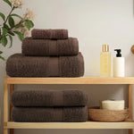 ZNTS Premium Sauna Towels SOLUND 2pcs Brown 80x200cm 600gsm 137242