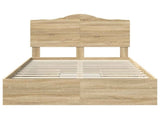 Storage Bed with Drawer Sonoma Oak 120 x 200 cm Engineered Wood 3413522