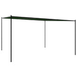 Gazebo 4 x 3.98 x 2.67 m Green Polyester and Steel 42030533