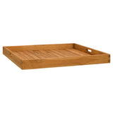 Serving Tray 70x70 cm Solid Teak Wood 315459