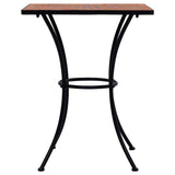 3 Piece Mosaic Bistro Set Ceramic Tile Terracotta 279412