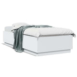 Bed Frame without Mattress White 100x200 cm 3209716