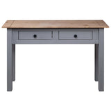 Console Table Grey 110x40x72 cm Solid Pine Wood Panama Range 282680