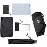 Camping Tent 1-Person White Blackout Fabric Waterproof 4009545