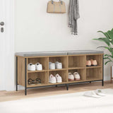 Shoe Cabinet with Shelf Artisan Oak 131 x 35 x 50 cm 881311