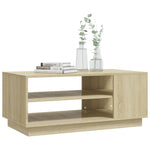 Coffee Table Sonoma Oak 102x55x43 cm Engineered Wood 810283