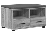 Hall Bench with Cushion with Drawer Grey Sonoma 60 x 38 x 46 cm 891453