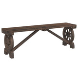 Garden Dining Set Burnt Wood Solid Fir Wood Medium Durable 3207138