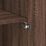 Highboard Brown Oak 70x42.5x185 cm Engineered Wood 3281426