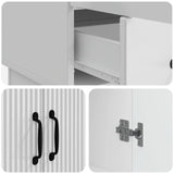 Sideboard High Gloss White 66 x 34.5 x 92 cm Engineered Wood 895359