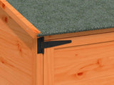 Garden Shed with Roof Brown 59 x 56 x 113.5 cm Solid Fir Wood 42033439