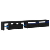 TV Cabinet 3 pcs Black Oak 290 x 36.5 x 40 cm Engineered Wood 3332513