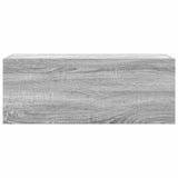 Bathroom Wall Cabinet Grey Sonoma 80x25x30 cm Engineered Wood 860081