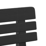 Garden Bench Anthracite Polypropylene 110 cm Durable 4009380