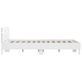 Bed Frame without Mattress White 140x190 cm 3207434