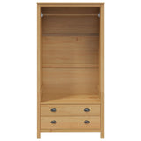 Wardrobe HILL Honey Brown 84 x 50 x 170 cm Solid Pine Wood 42025042