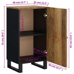 Sideboard with Door 40x31x75 cm Solid Wood Mango 352912