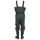 Chest Waders with Boots and Belt Dark Green Size 41 4016993