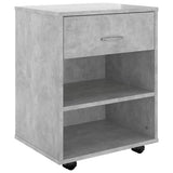 Rolling Cabinet Concrete Grey 46x36x59 cm Engineered Wood 808471