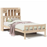 Bookcase Bed without Mattress 100x200 cm Solid Wood Pine 3322168