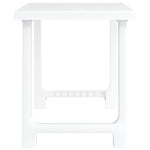 Camping Table White 79x56x64 cm PP Wooden Look 364737