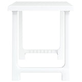 Camping Table White 79x56x64 cm PP Wooden Look 364737