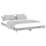 Bed Frame without Mattress Concrete Grey 200x200 cm 832217