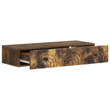 Wall-Mounted Side Table Smoked Oak 87.5 x 34.5 x 17 cm 898160