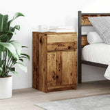 Bedside Cabinet Old Wood 39x35x65 cm Engineered Wood 861333