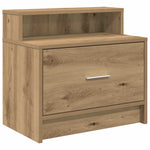 ZNTS Bedside Cabinets with Drawer 2 pcs Artisan Oak 51x31x47 cm 858685