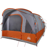 Camping Tent Tunnel 3-Person Grey and Orange Waterproof 94624