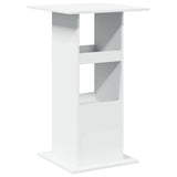 Bar Table with Storage White 60x60x102 cm Engineered Wood 854328